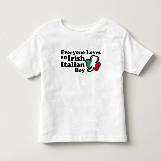Ierse Italiaanse jongen Kinder Shirts (Voorkant)