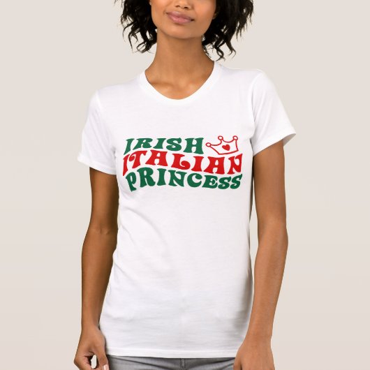 Ierse Italiaanse prinses T-shirt (Voorkant)