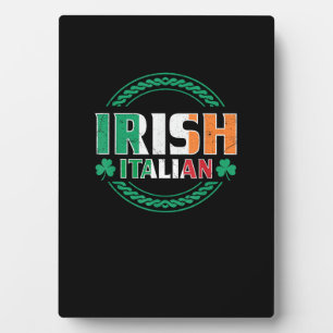 Ierse Italiaanse vlag Halve Ierse Halve Italiaanse Fotoplaat