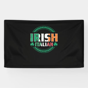 Ierse Italiaanse vlag Halve Ierse Halve Italiaanse Spandoek