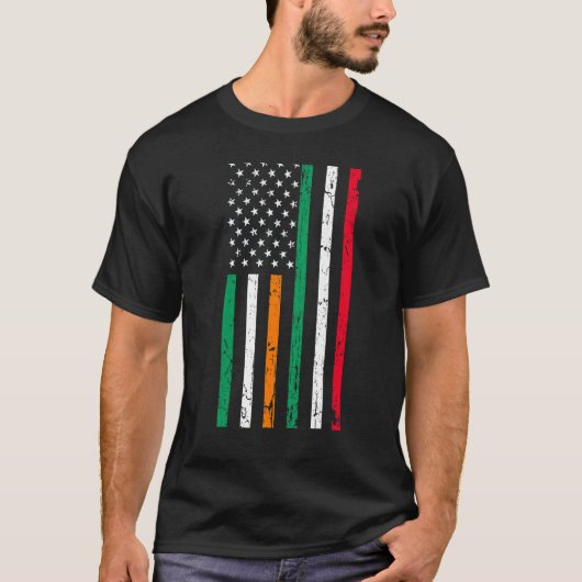 Ierse Italiaanse vlag Ierland Italië Prid T-shirt (Voorkant)