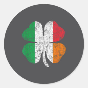Ierse Italiaanse Vlag Italië Ierland St. Patrick's Ronde Sticker
