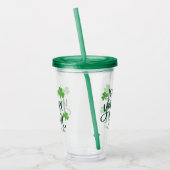 Ierse Je Was Bier Grappige St. Patrick's Dag Acryl Drinkbeker (Links)