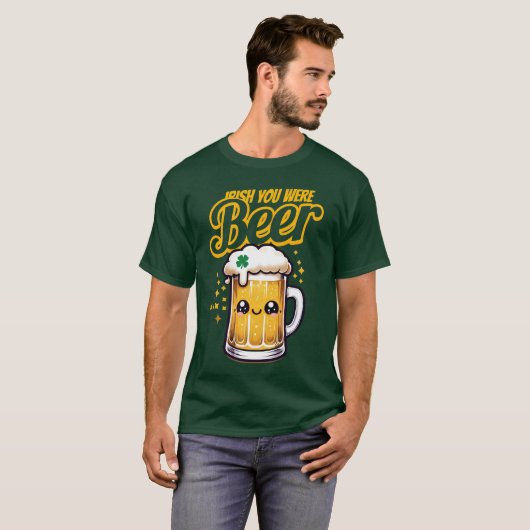 Ierse Jij Was Bier Grappig St. Patrick's Day T-shirt (Voorkant volledig)