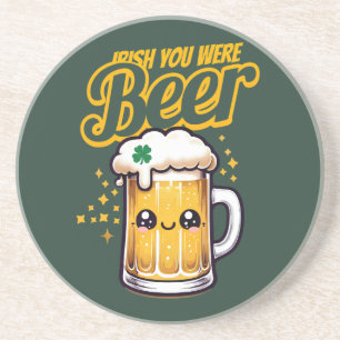 Ierse Jij Was Bier Grappig St. Patrick's Day Zandsteen Onderzetter