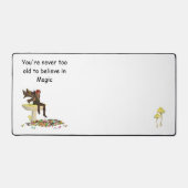 Ierse jongen fee op paddenstoel bureau mat (Voorkant)