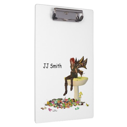 Ierse jongen fee op paddenstoel klembord (Rechts)