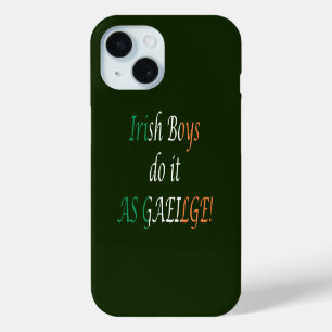 Ierse Jongens Doen Het Als Gaeilge op Ierse Vlag i iPhone 15 Case