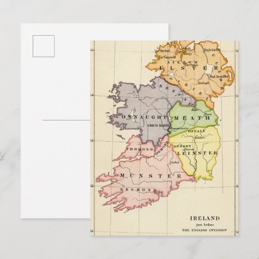 Ierse kaart (Voorkant / Achterkant)