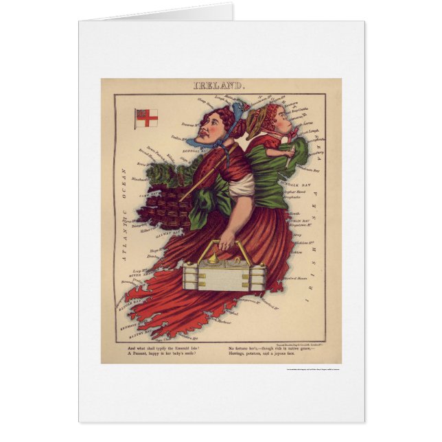 Ierse kaart 1868 (Voorkant)