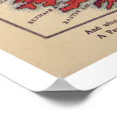 Ierse kaart 1868 poster (Hoek)