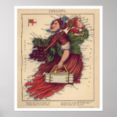 Ierse kaart 1868 poster (Voorkant)