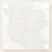 Ierse kaart glazen onderzetter (Achterkant)