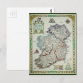 Ierse kaart - Irish Eire Erin Historic Map (Voorkant / Achterkant)