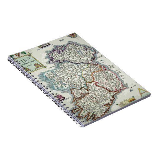 Ierse kaart - Irish Eire Erin Historic Map Notitieboek (Rechterzijde)