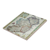 Ierse kaart - Irish Eire Erin Historic Map Tegeltje (Zijkant)