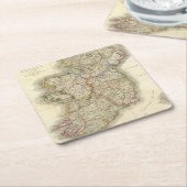 Ierse kaart kartonnen onderzetters (Schuin)