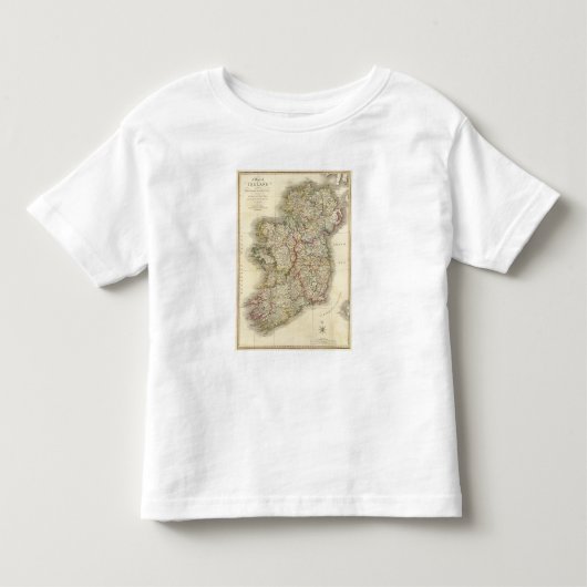 Ierse kaart kinder shirts (Voorkant)