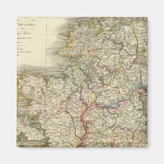 Ierse kaart magneet (Voorkant)