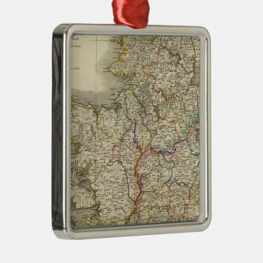 Ierse kaart metalen ornament (Rechts)