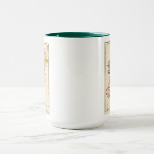 Ierse kaart mok (Midden)