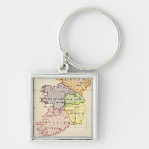 Ierse kaart sleutelhanger