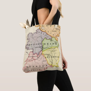 Ierse kaart tote bag