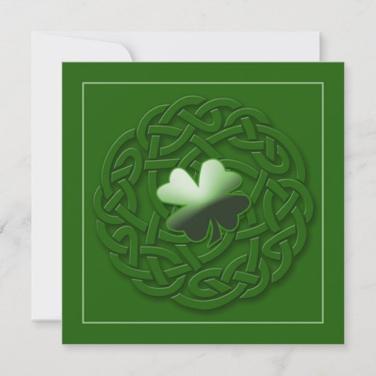 Ierse kaart/Uitnodiging - Personaliseer IT Kaart (Voorkant)