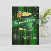 Ierse kabouter pot goud St Patricks vakantie Kaart (Staand voorkant)
