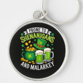 Ierse Kabouter St. Patrick Gevoelig voor Streken Sleutelhanger (Voorkant)