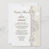 Ierse kant koppels bruiloft douche kaart (Voorkant)