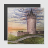 Ierse Kasteel Aquarel Doolin, County Claire (Voorkant / Achterkant)