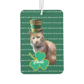 Ierse Kat Vader Shamrock Luchtverfrisser (Achterkant)