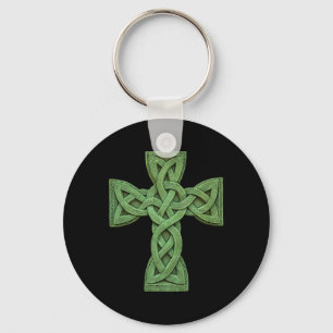 Ierse Keltisch Kruisknoop Christelijke Heilige Dri Sleutelhanger
