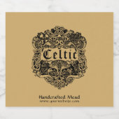  Ierse Keltische Knots Bier Etiket (Enkel label)