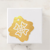 Ierse Keltische Knots Verstrengelde Lussen op Goud Bedankjes Labels (Met doos)