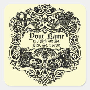 Ierse Keltische Knots Vierkante Sticker