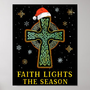 Ierse Keltische Kruisknoop Christelijk Geloof Sint Poster