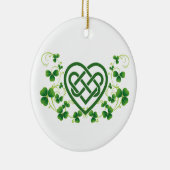 Ierse Keltische Liefdesknoop Keramisch Ornament (Rechts)