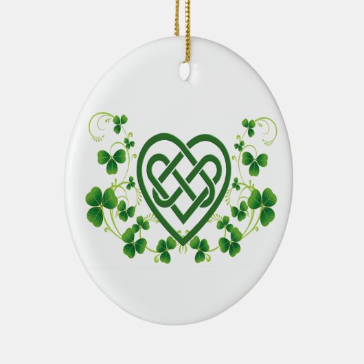 Ierse Keltische Liefdesknoop Keramisch Ornament (Rechts)