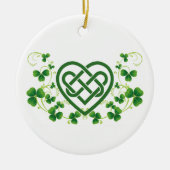 Ierse Keltische Liefdesknoop Keramisch Ornament (Voorkant)