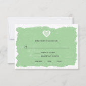 Ierse Keltische RSVP-antwoordkaart menuoptie 3991 RSVP Kaartje (Voorkant)