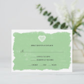 Ierse Keltische RSVP-antwoordkaart menuoptie 3991 RSVP Kaartje (Staand voorkant)