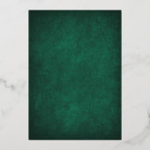 Ierse Keltische St. Patrick Huwelijk Folie Uitnodiging (Achterkant)