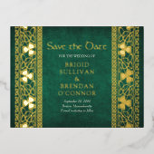 Ierse Keltische St. Patrick Save the Date kaart (Voorkant)