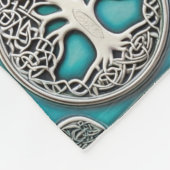 Ierse Keltische Tegels Fleece Deken (Hoek)