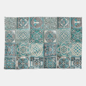 Ierse Keltische Tegels Theedoek (Horizontaal)