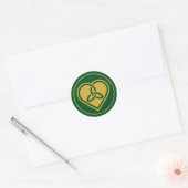 Ierse Keltische Trinity Knoop Liefde Ronde Sticker (Envelop)