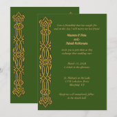 Ierse Keltische Trouwkaart Kaart (Voorkant / Achterkant)