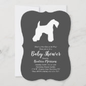 Ierse Kerry Blue Te hond baby shower geslacht neut Kaart (Voorkant)